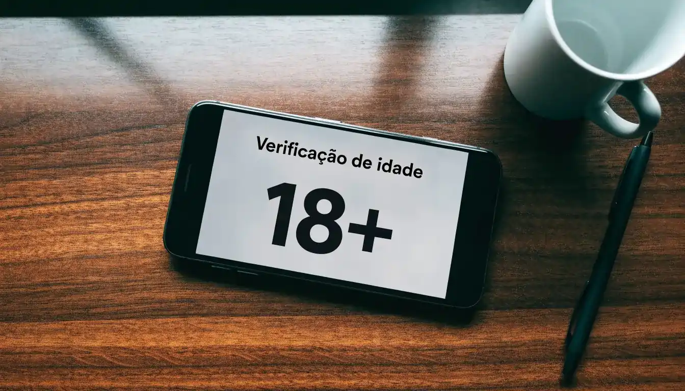 Uma folha de licença em papel com um selo vermelho, pousada numa secretária de madeira ao lado de uma caneta